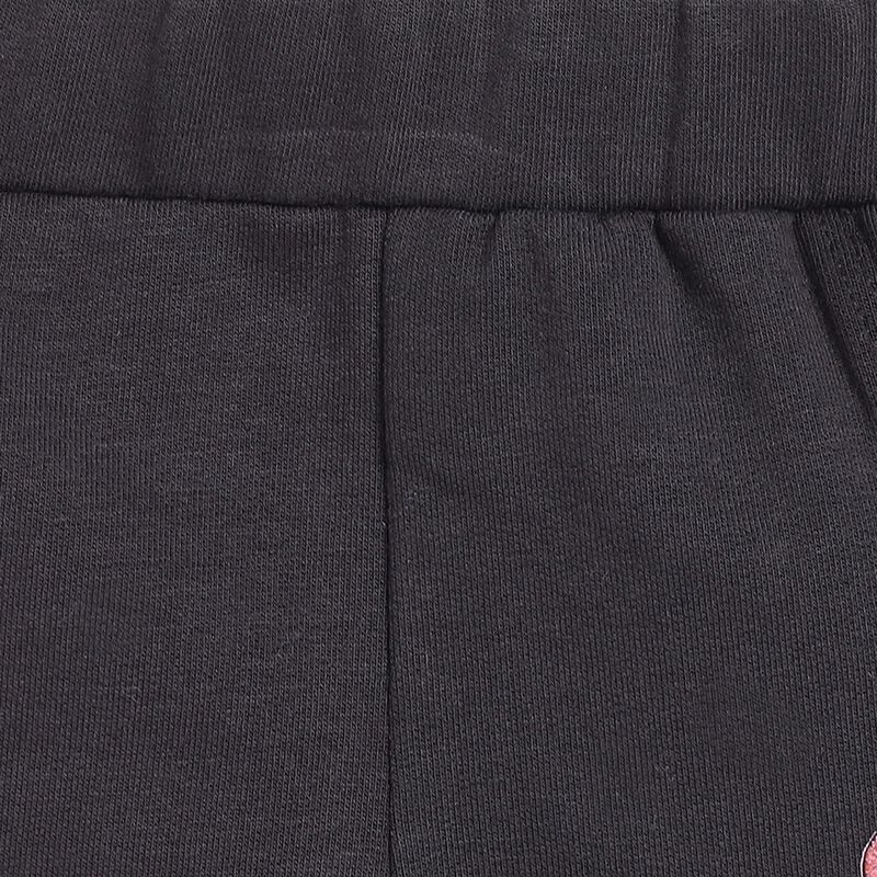 Girls Black Fleece Leggings image number 2